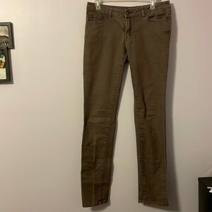 Prana Kara Skinny Jeans in Brown Dark Mud color size 8/29 Low rise